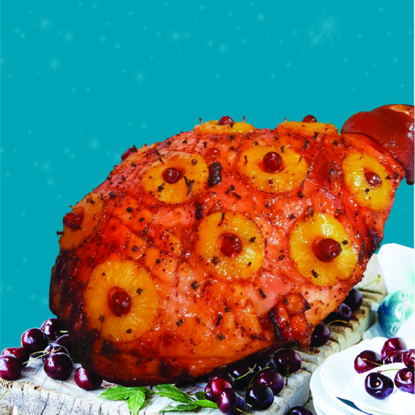 GLAZE HAM COOKED WITH DECORATION 5-6KG